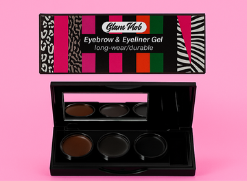 Glam Mob 3-in-1 Brow & Liner Gel Palette – Long-Wear Formula